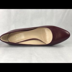 Cole Haan burgundy leather pumps. Size 10